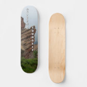 風光明媚なレッドロックコロラドスケートボード スケートボード (正面)