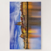 風光明媚なレージェンズバーグリバービュー ジグソーパズル (縦)