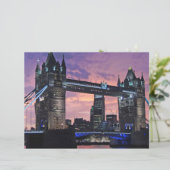 風光明媚なロンドンタワーブリッジスクラップブック紙 (スタンド正面)