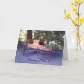 風光明媚なワゴンカート カード (黄色い花)