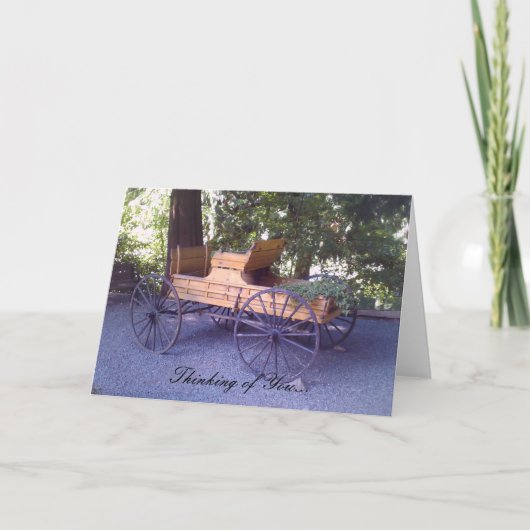 風光明媚なワゴンカート カード (正面)