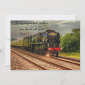 風光明媚なヴィンテージ移動フラットグリーティングカード シーズンカード (正面)