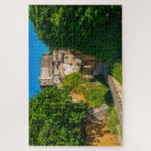 風光明媚な中世ソラノの街並み，トスカーナ，イタリア ジグソーパズル (縦)