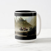 風光明媚な中世ファンタジーマグ ツートーンマグカップ (正面右)