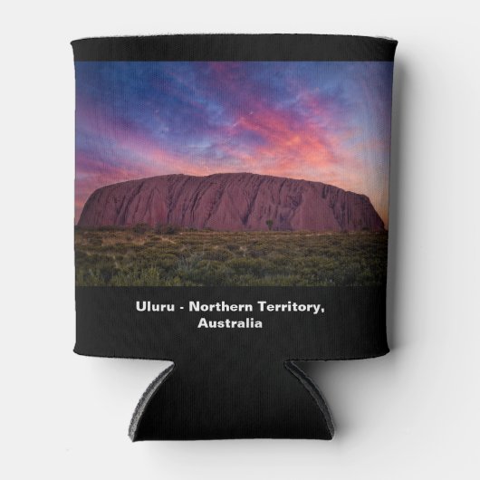 風光明媚な写真 – Uluru sunset 缶クーラー (正面)