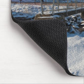 風光明媚な冬のクリスマスの風景 マウスパッド (コーナー)