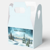 風光明媚な冬のワンダーランド水の色絵画の数 フェイバーボックス (オープン)