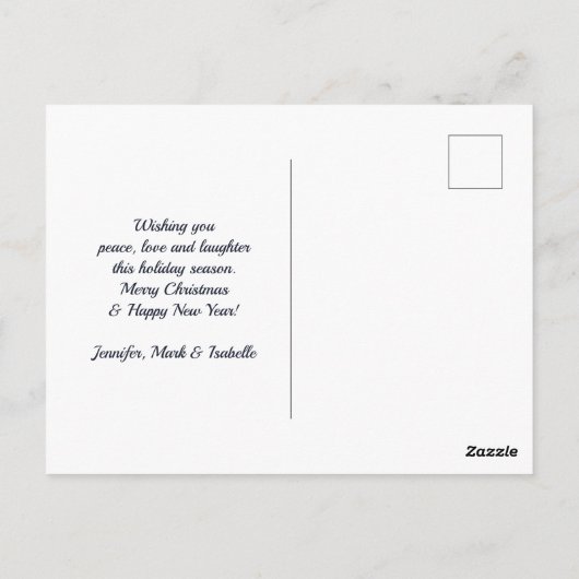 風光明媚な冬のワンダーランド水の色絵画の数 ポストカード (裏面)