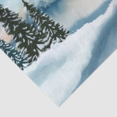 風光明媚な冬のワンダーランド水の色絵画の数 薄葉紙 (詳細)