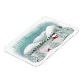 風光明媚な冬のワンダーランド マグネット (左側)