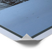 風光明媚な冬の木のポスター ポスター (角)