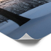 風光明媚な冬の木 ポスター (角)