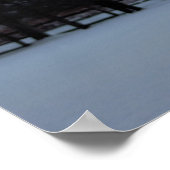 風光明媚な冬の風景の写真 ポスター (角)