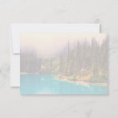 風光明媚な北の風景素朴結婚式RSVP 出欠カード (裏面)