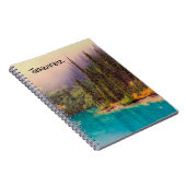 風光明媚な北部の風景素朴パーソナライズされた ノートブック (右側)