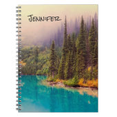 風光明媚な北部の風景素朴パーソナライズされた ノートブック (正面)