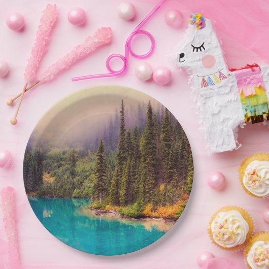 風光明媚な北部の風景素朴 ペーパープレート (パーティー)