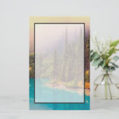 風光明媚な北部の風景素朴 便箋 (スタンド正面)