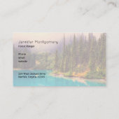 風光明媚な北部の風景素朴 名刺 (裏面)