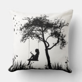 "風光明媚な夢：すべての糸の枕の優雅さ" クッション (正面)