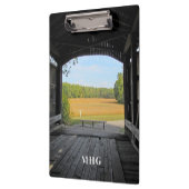 風光明媚な屋根付きブリッジのクリップボード クリップボード (左)