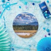 風光明媚な山々アルパインランドスケープ ペーパープレート (パーティー)