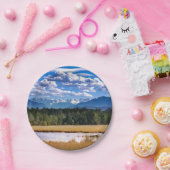 風光明媚な山々アルパインランドスケープ ペーパープレート (パーティー)