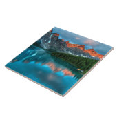 風光明媚な山と湖の風景の写真 タイル (側面)