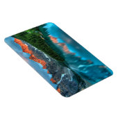 風光明媚な山と湖の風景の写真 マグネット (右側)