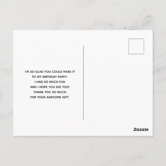 風光明媚な山の風景の写真ありがとう ポストカード (裏面)