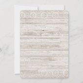 風光明媚な山の風景結婚写真 招待状 (裏面)