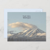 風光明媚な山アダムズワシントンクラウドフォトポストカード ポストカード (正面/裏面)