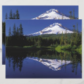 風光明媚な山フードスクラップブック紙 (正面/裏面)