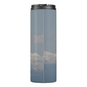 風光明媚な山フードフォトブルーパーソナライズされた タンブラー (裏面)