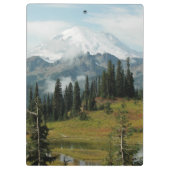 風光明媚な山レイニアランドスケープ クリップボード (裏面)