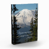 風光明媚な山レイニアーズウィズジョンミュア引用文 フォトブロック (左)