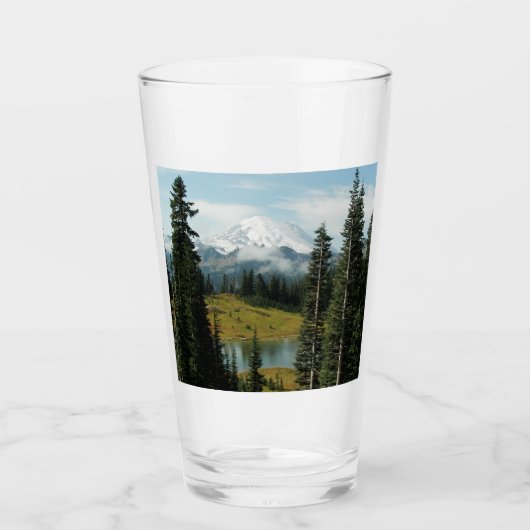 風光明媚な山レイニア風景写真 タンブラーグラス (正面)