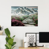 風光明媚な山景色 ポスター (ホームオフィス)