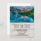 風光明媚な山水写真 インビテーションポストカード (正面/裏面)