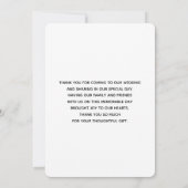 風光明媚な山水写真 サンキューカード (裏面)