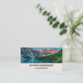風光明媚な山水写真 名刺 (スタンド正面)