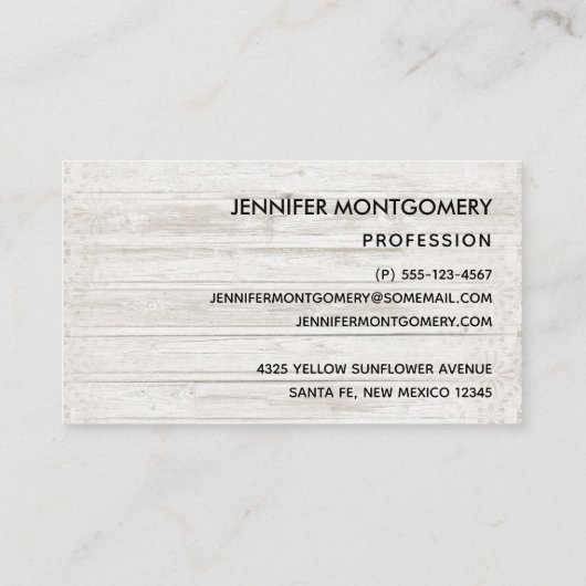 風光明媚な山水写真 名刺 (裏面)