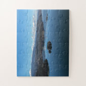 風光明媚な山湖写真トラベルメモリーズUSA ジグソーパズル (縦)