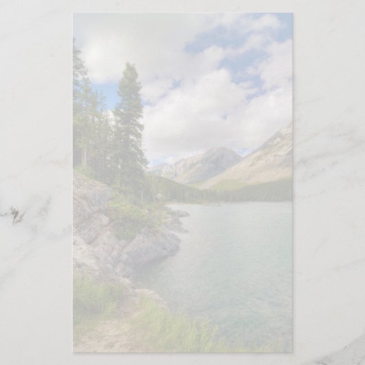 風光明媚な山湖 便箋 (正面)