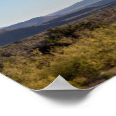 風光明媚な山砂漠 ポスター (角)