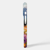 風光明媚な山花と山のファインアート Case-Mate iPhoneケース (裏面 / 左)