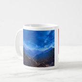風光明媚な山谷 コーヒーマグカップ (正面左)