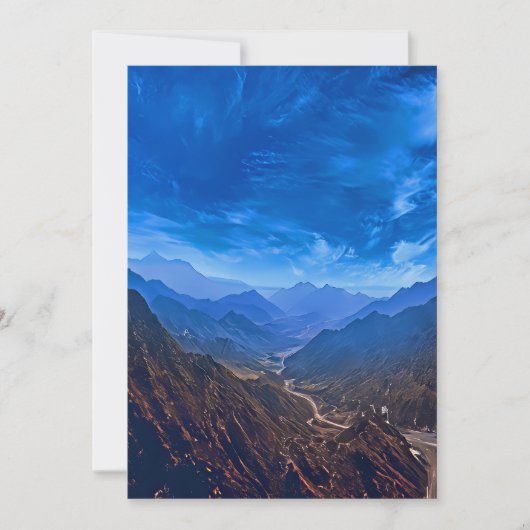 風光明媚な山谷 シーズンカード (正面)