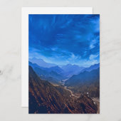 風光明媚な山谷 シーズンカード (正面/裏面)