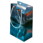 風光明媚な山&湖の写真ありがとう スモールペーパーバッグ (裏面アングル)